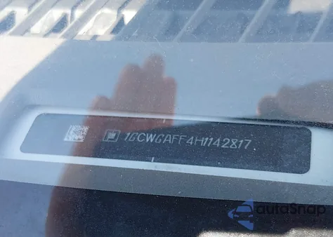 2017 Chevrolet Express 2500 Work Van from USA, damaged, VIN 1GCWGAFF4H1142817